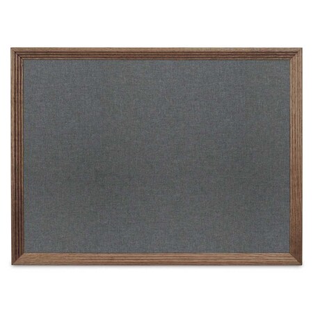 United Visual Products Decor Wood Combo Board, 36"x24", Cherry/Black Porcelain & Dark Spruce UV702DEFAB-CHERRY-BLKPORC-DRKSPR